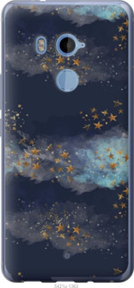 

Чехол Ночь золотые звезды для HTC U11 Plus 1406013