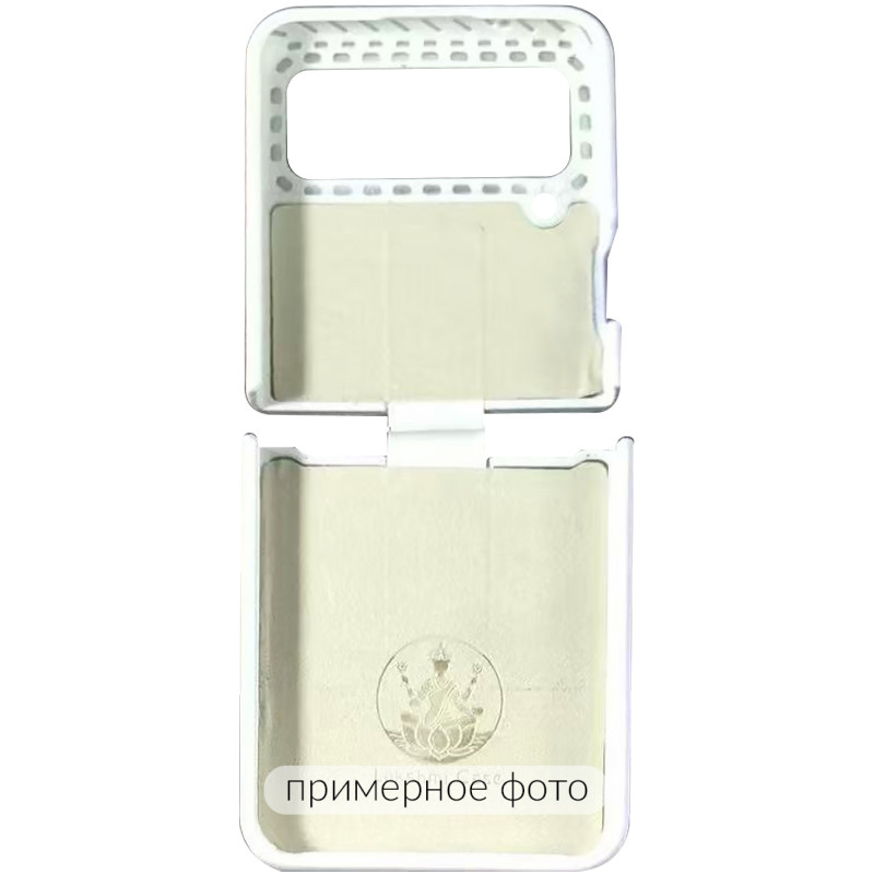 Фото Чехол Foldables Silicone Cover Lakshmi (AAA) для Samsung Galaxy Z Flip4 (Белый / White) на vchehle.ua