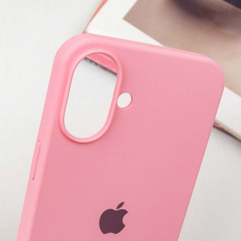 Купить Чехол Silicone Case Full Protective (AA) для Apple iPhone 16 (6.1") (Розовый / Light pink) на vchehle.ua