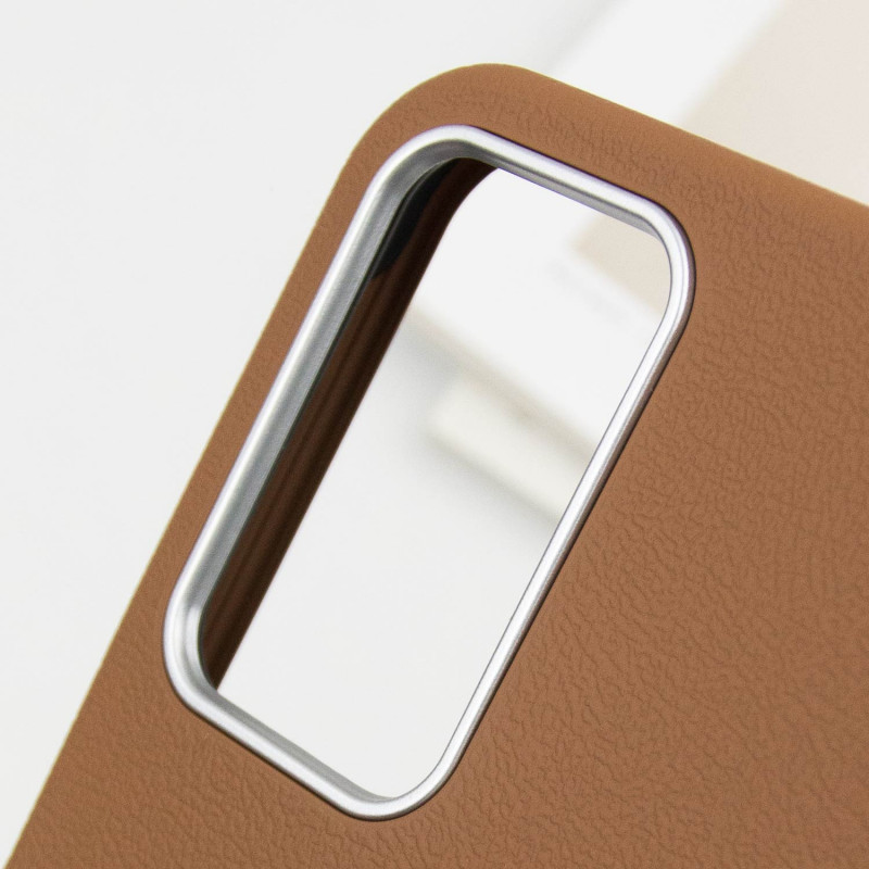 Купить Кожаный чехол Leather Case Metal Buttons для Samsung Galaxy S23 FE (Brown) на vchehle.ua