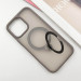 Фото TPU+PC чохол Metal Buttons with Magnetic Safe Colorful HQ Ring для Apple iPhone 15 Pro Max (6.7") (Grey) в маназині vchehle.ua