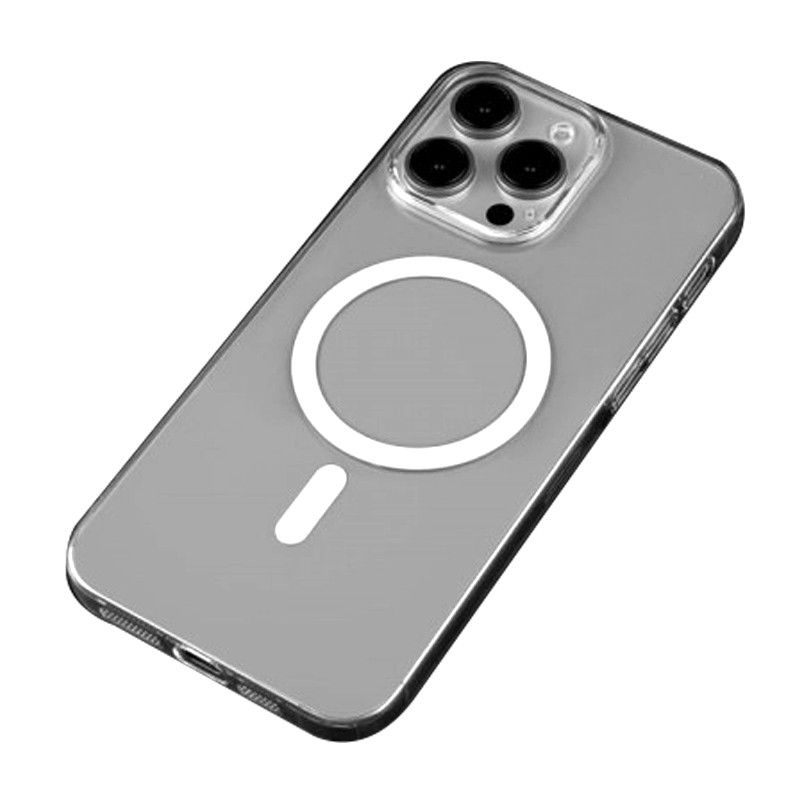 Пластикова накладка Fibra Clear Сase with Magnetic Safe на Apple iPhone 13 Pro (6.1") (Clear) в магазині vchehle.ua
