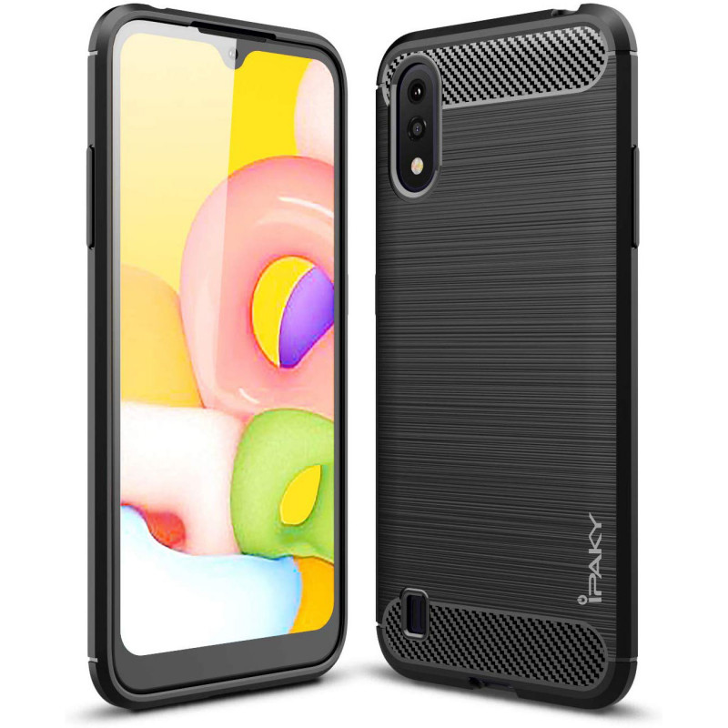 

TPU чохол iPaky Slim Series на Samsung Galaxy A01 (Чорний) 880006