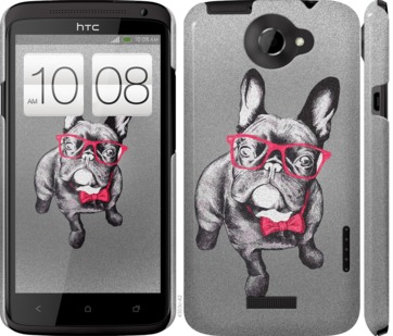 

Чехол Умный бульдог для HTC One X 736953