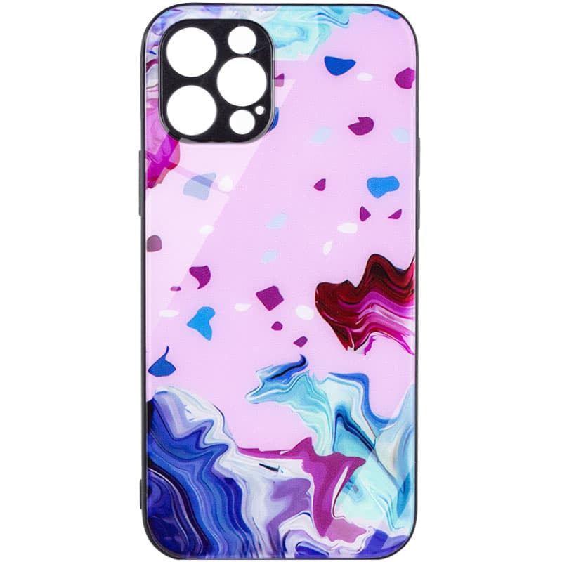 TPU+Glass чехол Diversity для Apple iPhone 12 Pro (6.1") (Stains red)