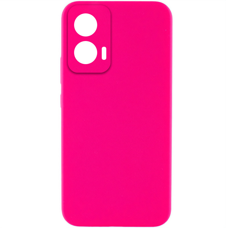 Чехол Silicone Cover Lakshmi Full Camera (AAA) для Motorola Edge 50 Fusion (Розовый / Barbie pink)