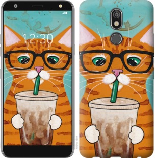 

Чохол Зеленоокий кіт в окулярах на LG K40 762632