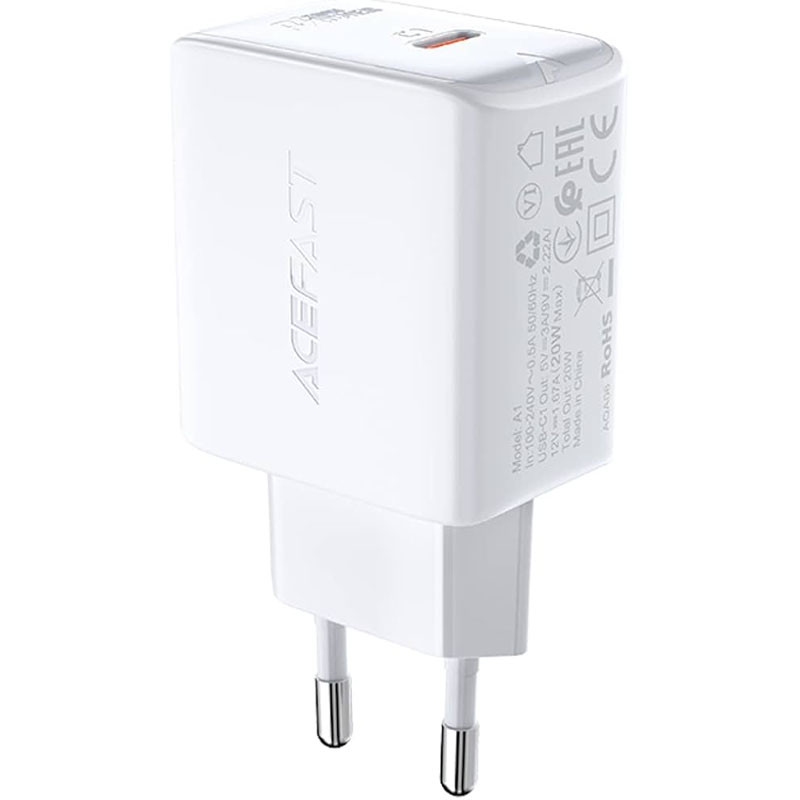 МЗП Acefast A1 PD20W single USB-C (White)