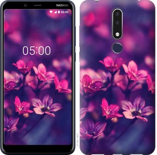 

Чохол Пурпурні квіти на Nokia 3.1 Plus 688286