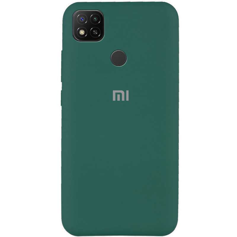 Чохол Silicone Cover Full Protective (AA) на Xiaomi Redmi 9C (Зелений / Pine green)