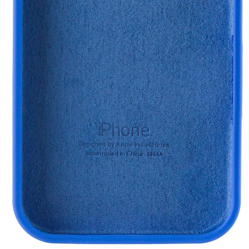 Чохол Silicone Case Full Camera Protective (AA) на Apple iPhone 16e (6.1") (Синій / Capri Blue) в магазині vchehle.ua