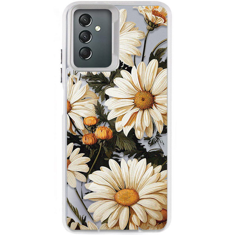 TPU+PC чехол TakiTaki Magic glow для Samsung Galaxy A24 4G (Chamomile / White)