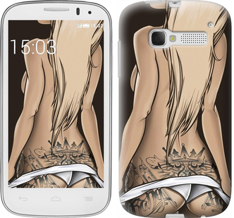 

Чохол Дівчина з татуюванням на Alcatel One Touch Pop C5 5036D 658600