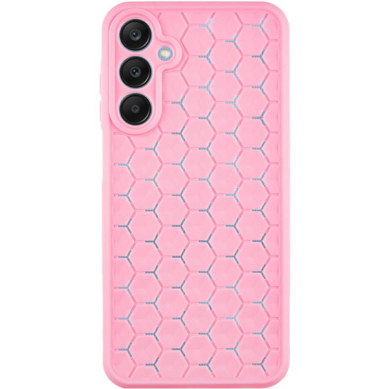 Чехол TPU Honeycomb для Samsung Galaxy A25 5G (Розовый / Light pink)