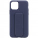 Чехол Silicone Case Hand Holder для Apple iPhone 11 Pro (5.8") (Темно-синий / Midnight blue)