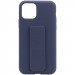 Чохол Silicone Case Hand Holder на Apple iPhone 11 Pro (5.8") (Темно синій / Midnight blue)