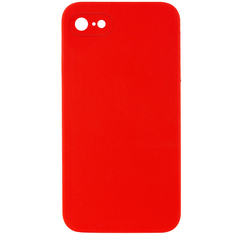 Silicone Case Square Full Camera Protective (AA) NOLOGO для Apple iPhone 6/6s (4.7") (Красный / Red)