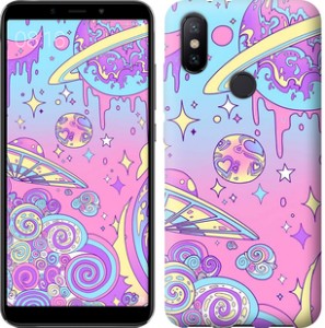Чехол Розовая галактика для Xiaomi Mi 6X