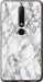 Чехол Мрамор белый для Nokia 6.1