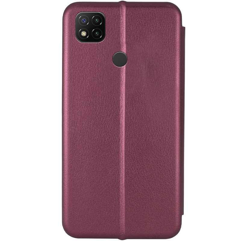 Фото Кожаный чехол (книжка) Classy для Xiaomi Redmi 9C / 10A (Бордовый) на vchehle.ua