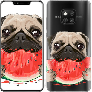 

Чохол Мопс і кавун на Huawei Mate 20 Pro 843869