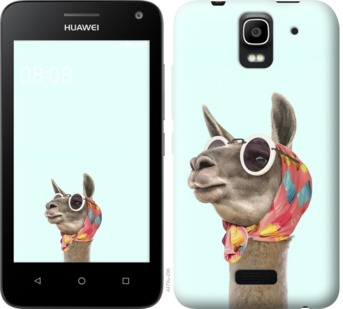 

Чехол Модная лама для Huawei Ascend Y3C 753420