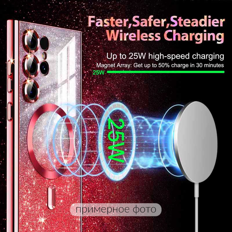 TPU чехол Delight case with Magnetic Safe с защитными линзами на камеру для Samsung Galaxy S21 FE (Красный / Red) в магазине vchehle.ua