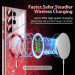 TPU чехол Delight case with Magnetic Safe с защитными линзами на камеру для Samsung Galaxy S21 FE (Красный / Red) в магазине vchehle.ua
