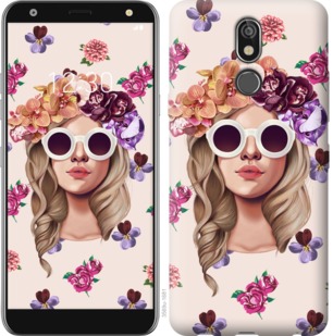

Чехол Девушка с цветами v2 для LG K40 763884