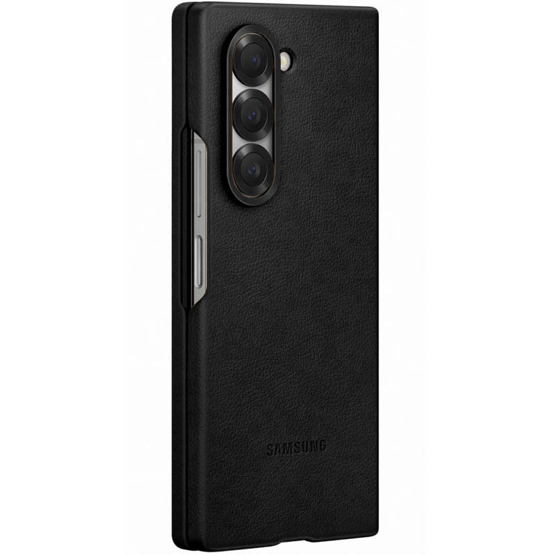 Фото Шкіряний чохол Leather Case (AAA) на Samsung Galaxy Z Fold6 (Black) в маназині vchehle.ua