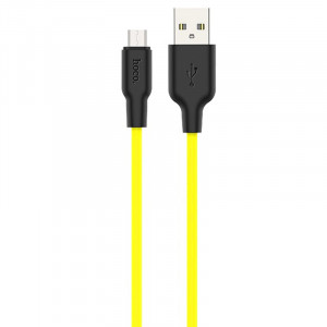 Дата кабель Hoco X21 Plus Silicone MicroUSB Cable (1m)