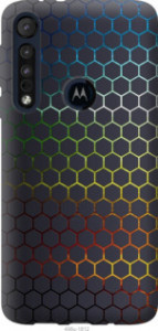 Чехол Переливающиеся соты для Motorola One Macro