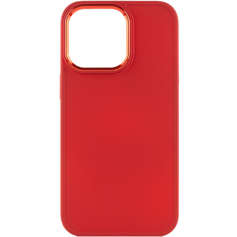 Фото TPU чехол Bonbon Metal Style для Apple iPhone 13 Pro (6.1") (Красный / Red) на vchehle.ua