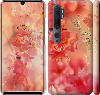 

Чехол Розовые цветы для Xiaomi Mi Note 10 875935