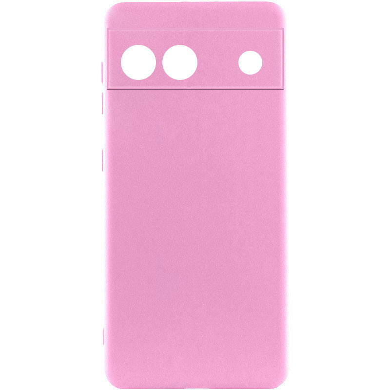 Чехол Silicone Cover Lakshmi Full Camera (A) для Google Pixel 6a (Розовый / Pink)