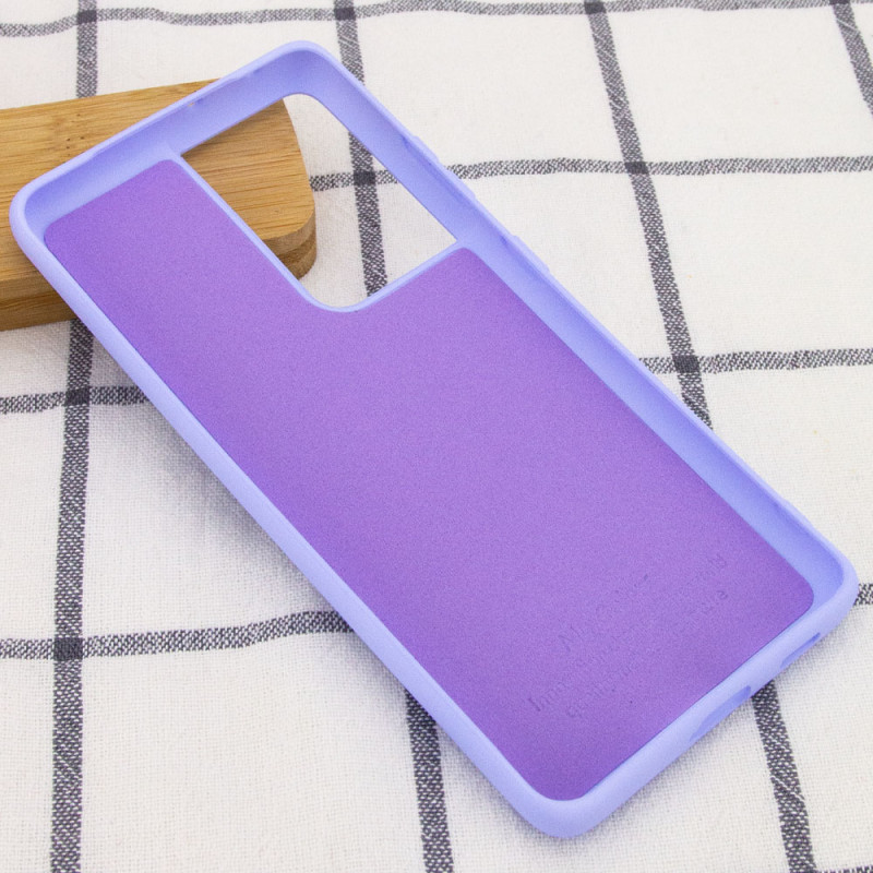 Фото Чохол Silicone Cover Full without Logo (A) на Samsung Galaxy S21 Ultra (Дефект упаковки / Бузковий / Dasheen) в маназині vchehle.ua
