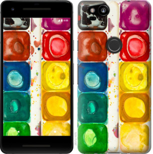 

Чехол Палитра красок для Google Pixel 2 780943