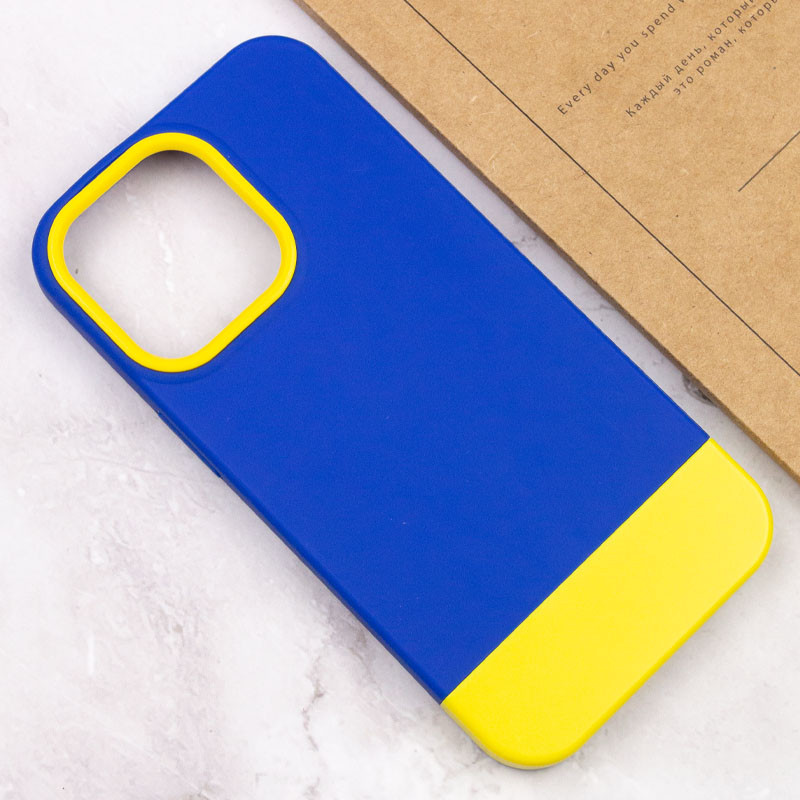 Чехол TPU+PC Bichromatic для Apple iPhone 13 Pro Max (6.7") (Navy Blue / Yellow) в магазине vchehle.ua