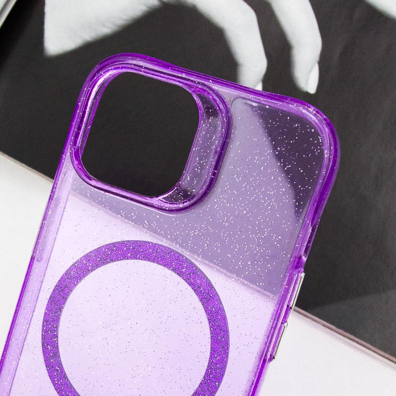 Фото Чехол TPU Radiance with Magnetic safe для Apple iPhone 14 (6.1") (Purple) в магазине vchehle.ua