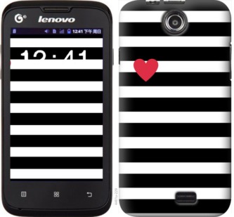 

Чехол Черно-белые полосы для Lenovo A300 751794