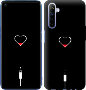 Чехол Подзарядка сердца для Realme 6