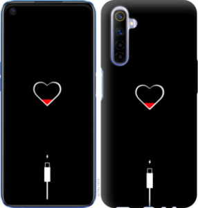 Чехол Подзарядка сердца для Realme 6