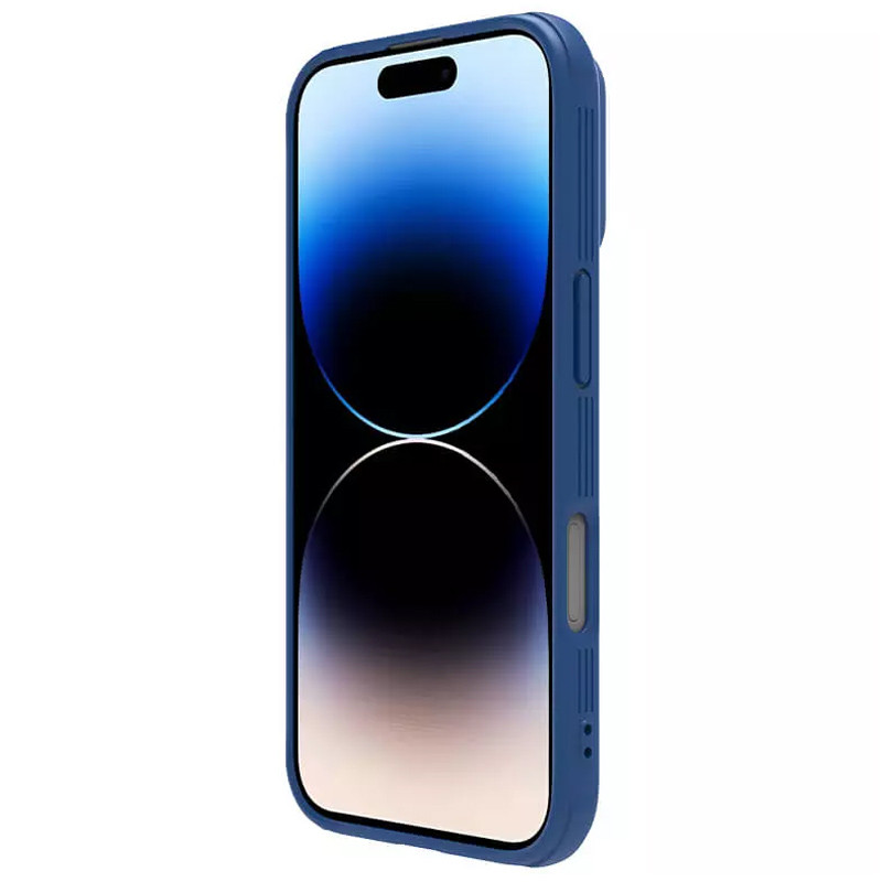 Карбоновая накладка Nillkin CamShield Pro Magnetic для Apple iPhone 16 (6.1") (Blue) в магазине vchehle.ua