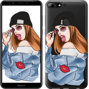 

Чехол Девушка v3 для Honor 7C pro 843184