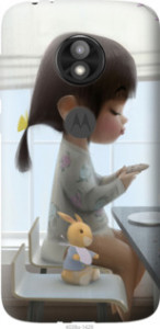 Чехол Милая девочка с зайчиком для Motorola Moto E5 Play