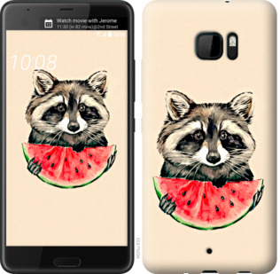 

Чехол Енотик с арбузом для HTC U Ultra 799643