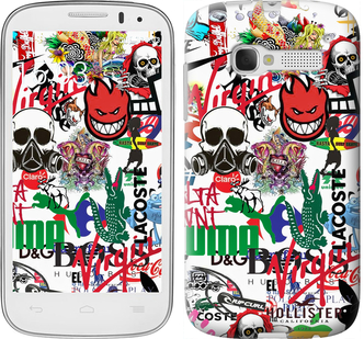 

Чехол Many different logos для Alcatel One Touch Pop C5 5036D 658192
