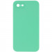 Silicone Case Square Full Camera Protective (AA) NOLOGO на Apple iPhone 7 / 8 / SE (2020) (4.7") (Зелений / Spearmint)
