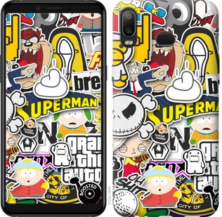 

Чехол Popular logos для Samsung Galaxy A6s 687841