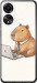 Чехол Funny Capybara CEO Working для Oppo A78 4G